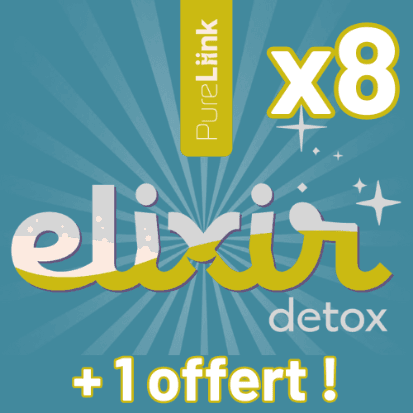 8 programmes Elixir Detox + 1 offert (126 doses)